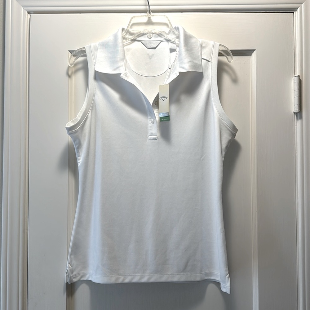 NWT — Callaway Sleeveless Golf Polo